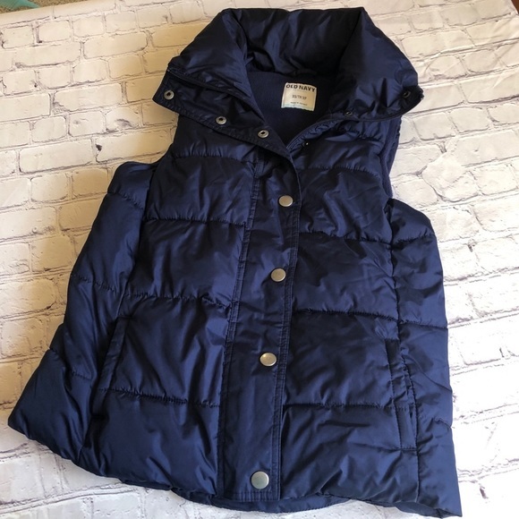 Old Navy dark blue Puffer Vest XS Like New! - Picture 2 of 10